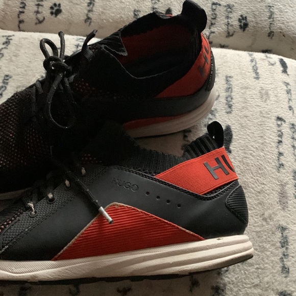 Hugo Boss Hybrid Runn Trainer men’s black shoes size 41 - Picture 12 of 16